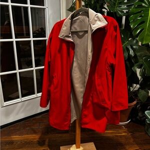 Vintage Reversible Kristen Blake Red and Beige Jacket